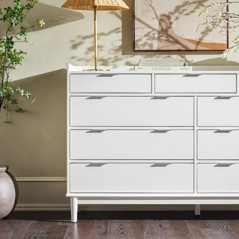 Commode en bois massif haut de gamme style galerie moderne