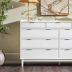 Commode en bois massif haut de gamme style galerie moderne