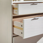 Commode en bois massif haut de gamme style galerie moderne