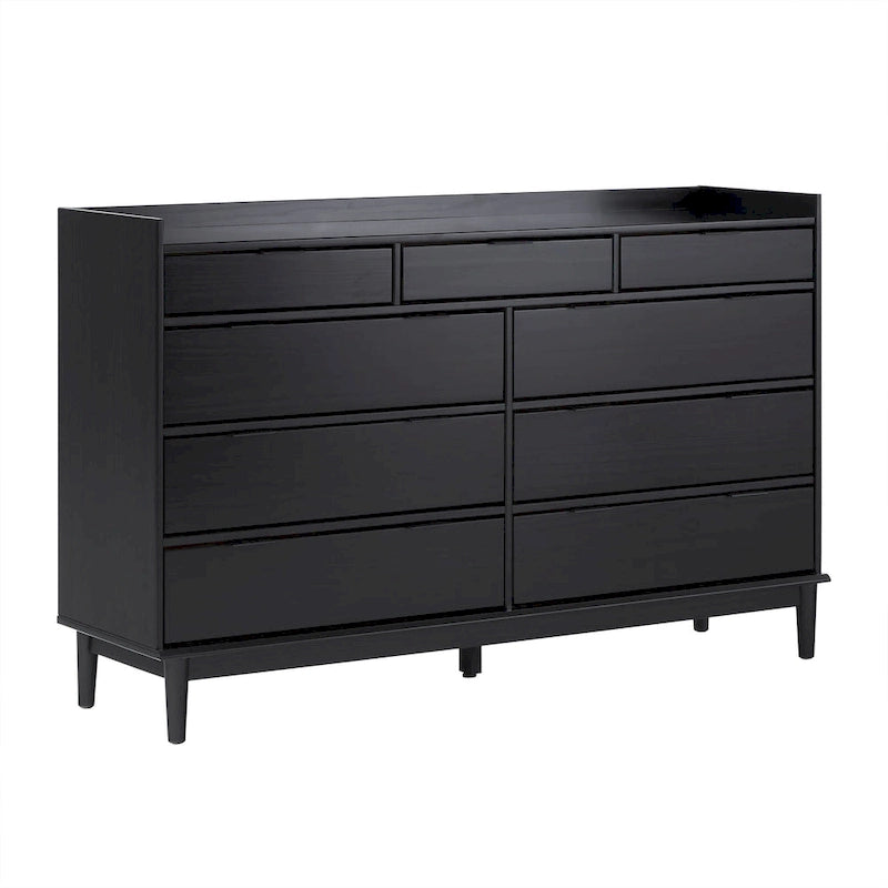 Commode en bois massif haut de gamme style galerie moderne