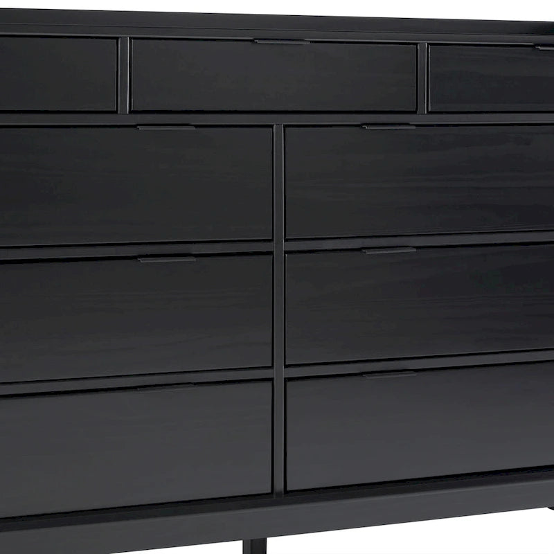 Commode en bois massif haut de gamme style galerie moderne