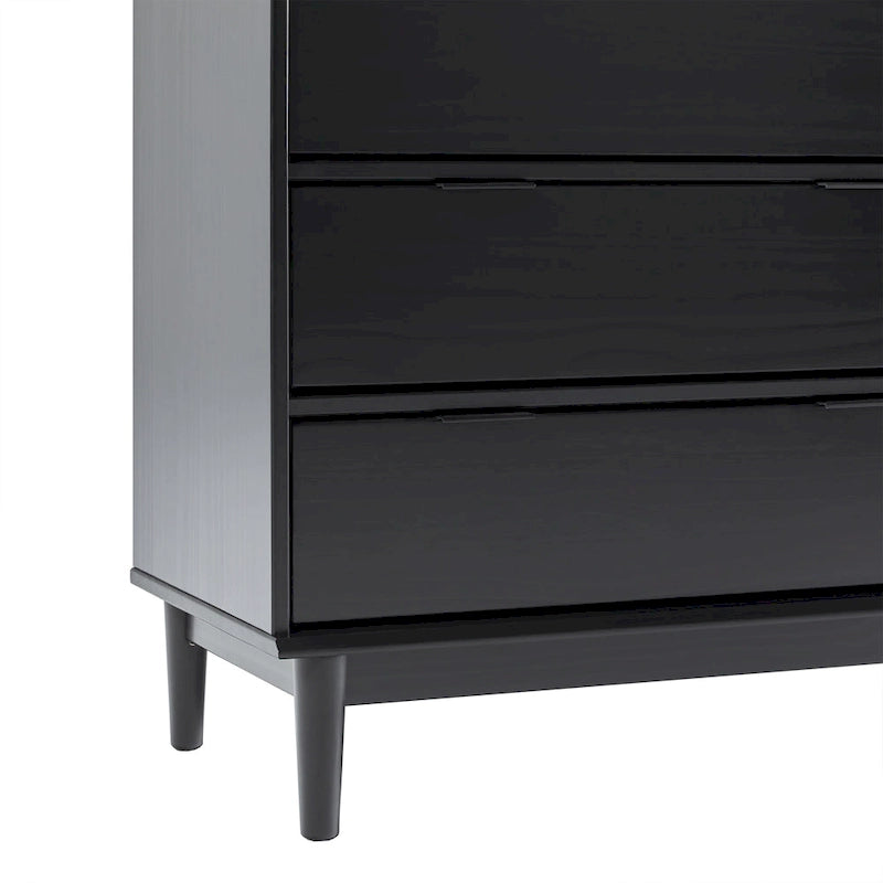 Commode en bois massif haut de gamme style galerie moderne