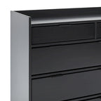 Commode en bois massif haut de gamme style galerie moderne