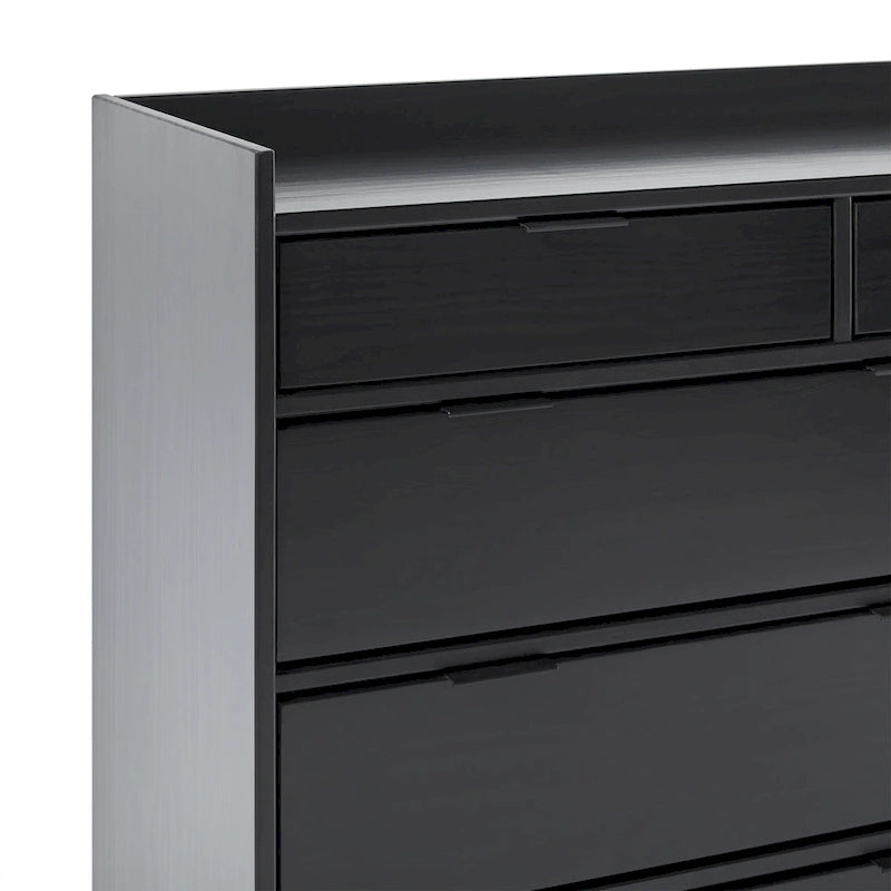Commode en bois massif haut de gamme style galerie moderne