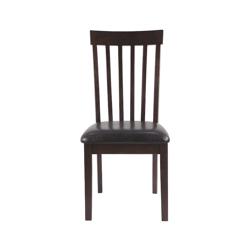 Chaise de salle à manger marron foncé (lot de 2)