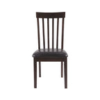 Chaise de salle à manger marron foncé (lot de 2)
