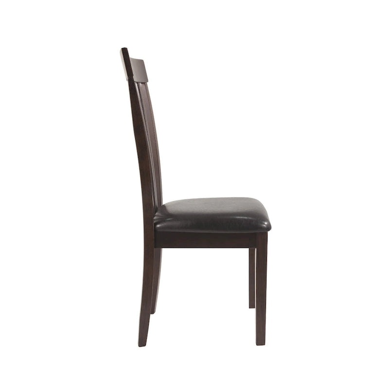 Chaise de salle à manger marron foncé (lot de 2)