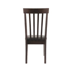 Chaise de salle à manger marron foncé (lot de 2)
