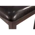 Chaise de salle à manger marron foncé (lot de 2)