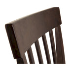 Chaise de salle à manger marron foncé (lot de 2)