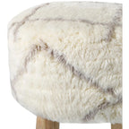 Tabouret bohème en peluche Gloweth