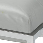 Banc en cuir Alden Dcor, gris