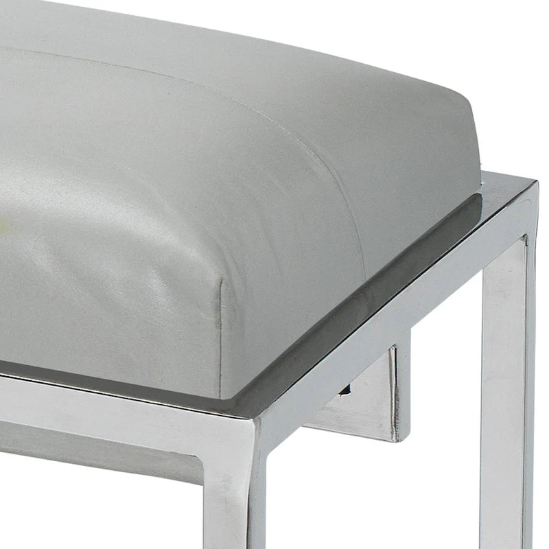 Banc en cuir Alden Dcor, gris