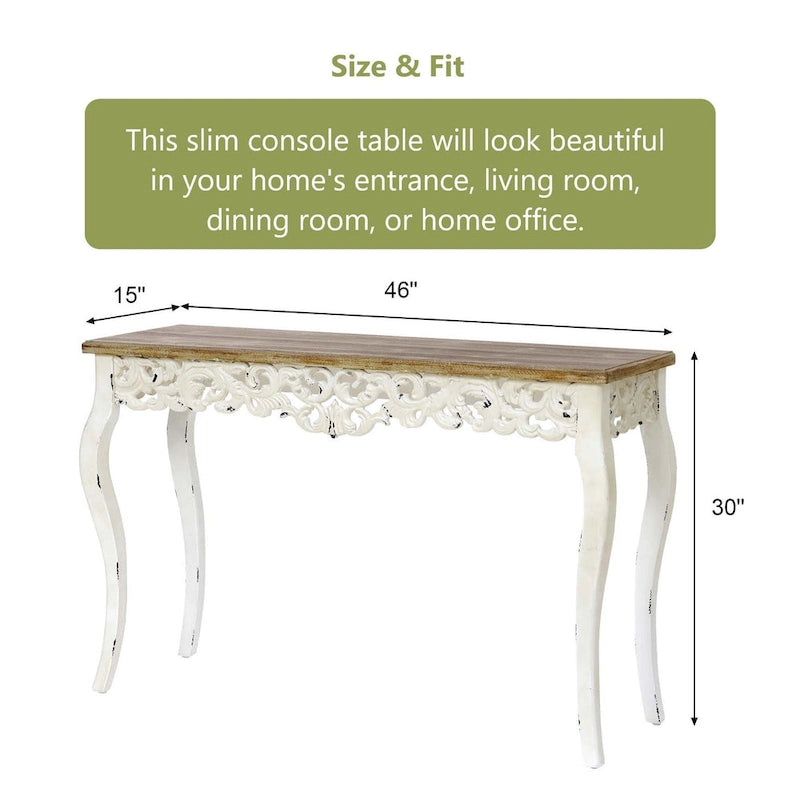 Console et table d'entrée victoriennes Anin