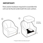Fauteuil pivotant à 360 degrés Jayne
