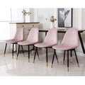 Chaises de salle à manger Lassan contemporaines rembourrées en tissu (Lot de 4)