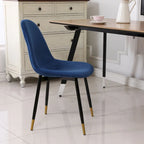 Chaises de salle à manger Lassan contemporaines rembourrées en tissu (Lot de 4)