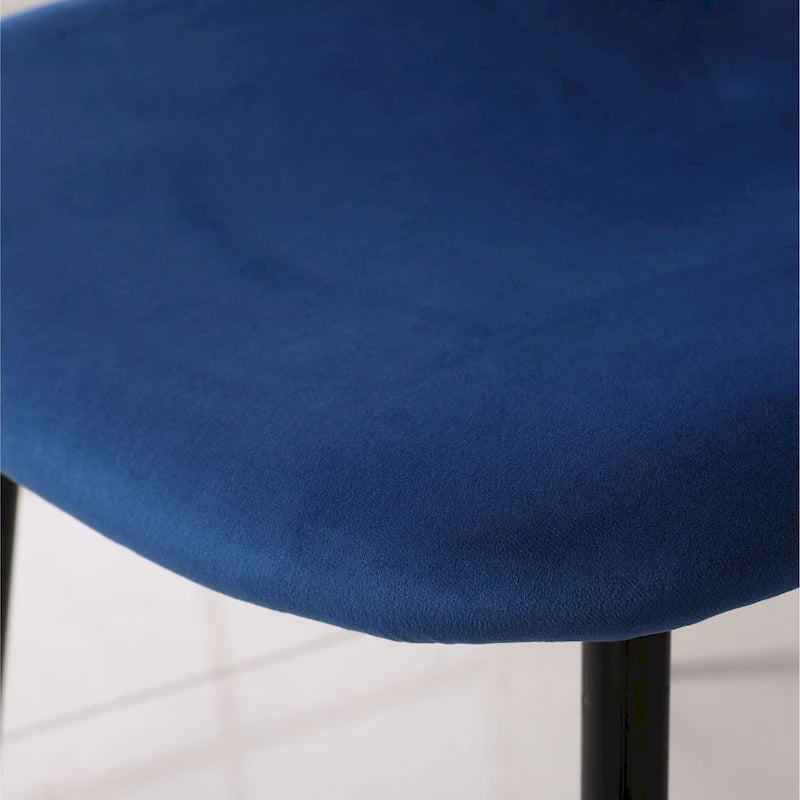 Chaises de salle à manger Lassan contemporaines rembourrées en tissu (Lot de 4)