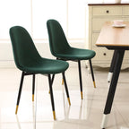 Chaises de salle à manger Lassan contemporaines rembourrées en tissu (Lot de 4)