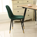 Chaises de salle à manger Lassan contemporaines rembourrées en tissu (Lot de 4)