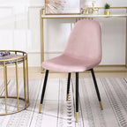 Chaises de salle à manger Lassan contemporaines rembourrées en tissu (Lot de 4)