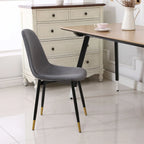 Chaises de salle à manger Lassan contemporaines rembourrées en tissu (Lot de 4)