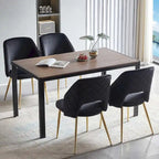 Lot de 4 chaises de maison rembourrées avec dossier creux