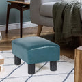 Repose-pieds ottoman en similicuir, tabouret carré rembourré
