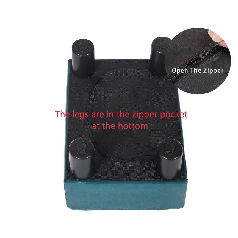 Repose-pieds ottoman en similicuir, tabouret carré rembourré