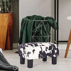 Repose-pieds ottoman en similicuir, tabouret carré rembourré