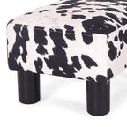 Repose-pieds ottoman en similicuir, tabouret carré rembourré