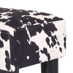 Repose-pieds ottoman en similicuir, tabouret carré rembourré