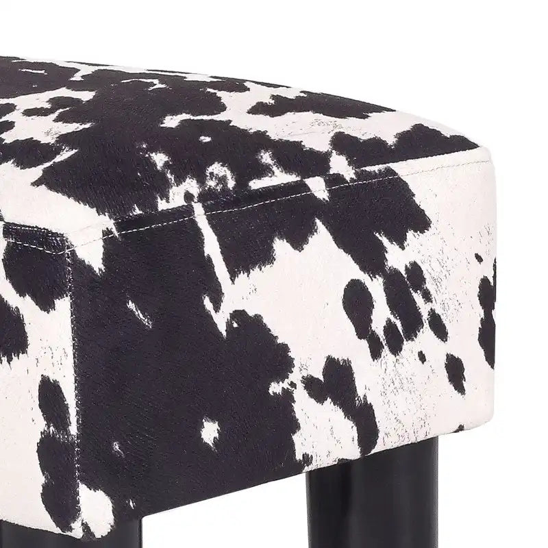 Repose-pieds ottoman en similicuir, tabouret carré rembourré