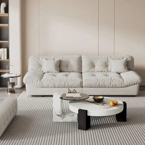 Causeuse canapé sectionnel moderne 105 en velours poncé Cloud pour salon