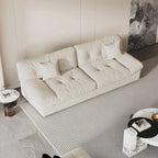 Causeuse canapé sectionnel moderne 105 en velours poncé Cloud pour salon