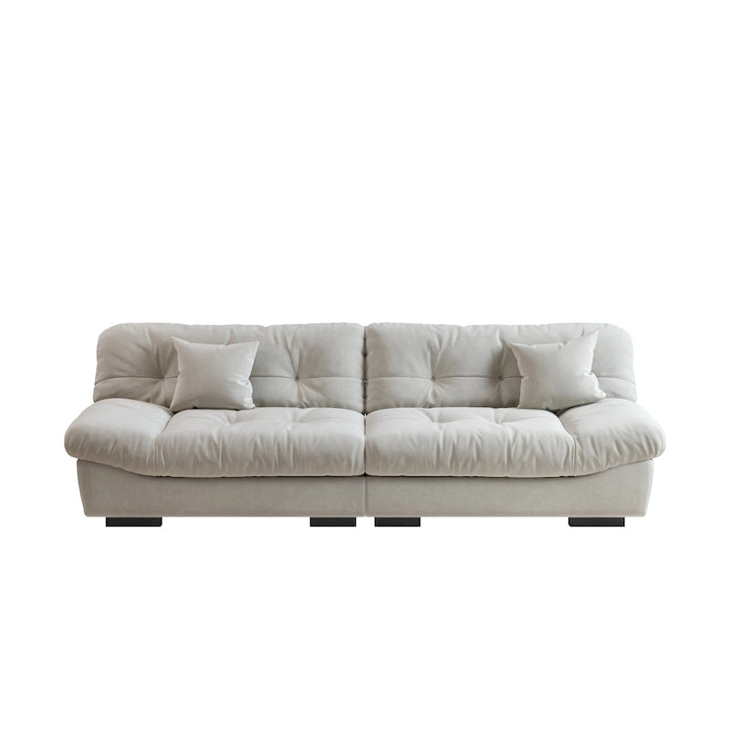 Causeuse canapé sectionnel moderne 105 en velours poncé Cloud pour salon