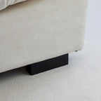 Causeuse canapé sectionnel moderne 105 en velours poncé Cloud pour salon