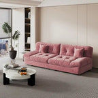 Causeuse canapé sectionnel moderne 105 en velours poncé Cloud pour salon