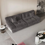 Causeuse canapé sectionnel moderne 105 en velours poncé Cloud pour salon