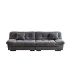 Causeuse canapé sectionnel moderne 105 en velours poncé Cloud pour salon