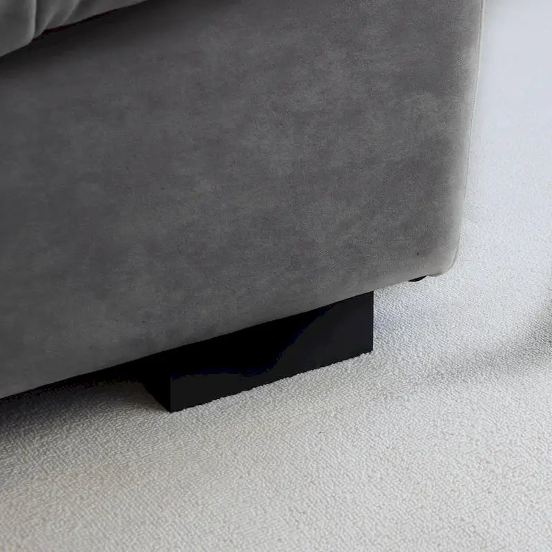 Causeuse canapé sectionnel moderne 105 en velours poncé Cloud pour salon