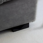 Causeuse canapé sectionnel moderne 105 en velours poncé Cloud pour salon