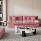 Causeuse canapé sectionnel moderne 105 en velours poncé Cloud pour salon