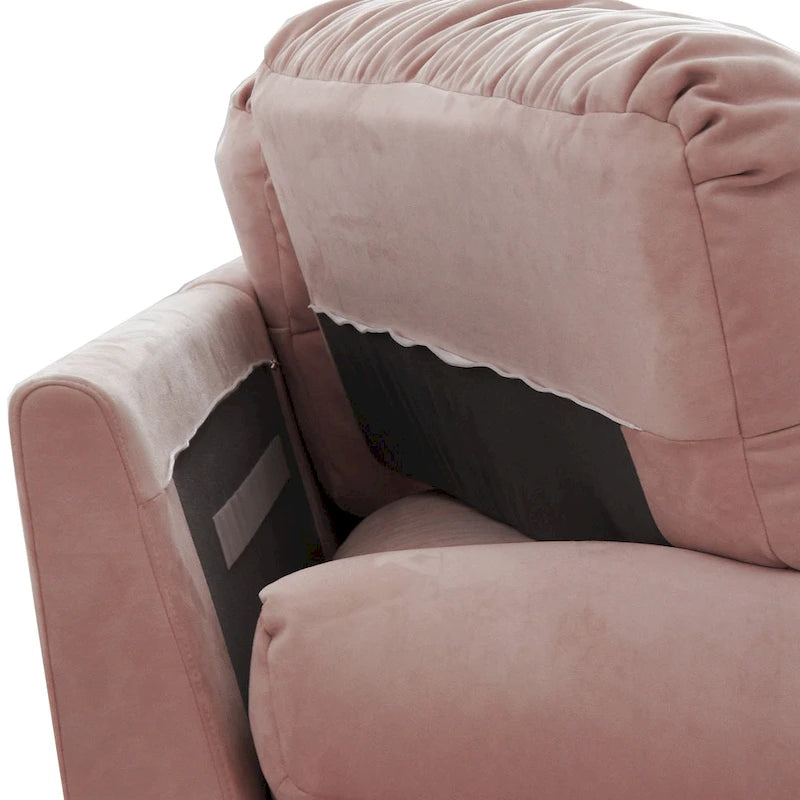 Causeuse canapé sectionnel moderne 105 en velours poncé Cloud pour salon