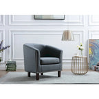 Fauteuil club d'appoint en similicuir