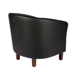 Fauteuil club d'appoint en similicuir