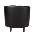 Fauteuil club d'appoint en similicuir