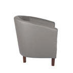 Fauteuil club d'appoint en similicuir