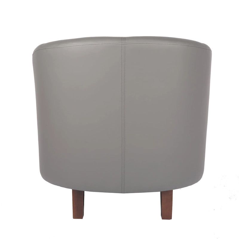 Fauteuil club d'appoint en similicuir