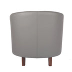 Fauteuil club d'appoint en similicuir